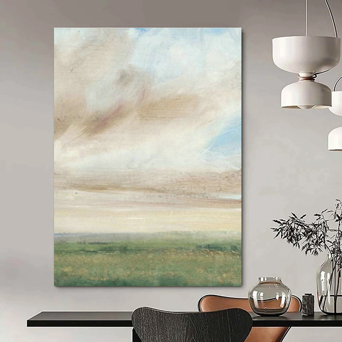 Abstract Hand - Painted Art for Entryway Boot Tray Inserts & Hallway Picture Frame Mats DLZ0928