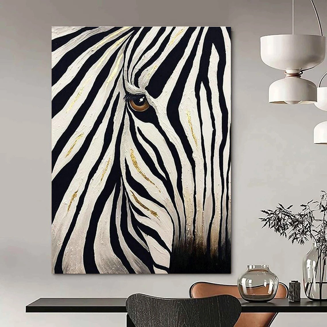 XX - Large Personalized Handmade Abstract Canvas for Hallway and Cottages DLZ2146