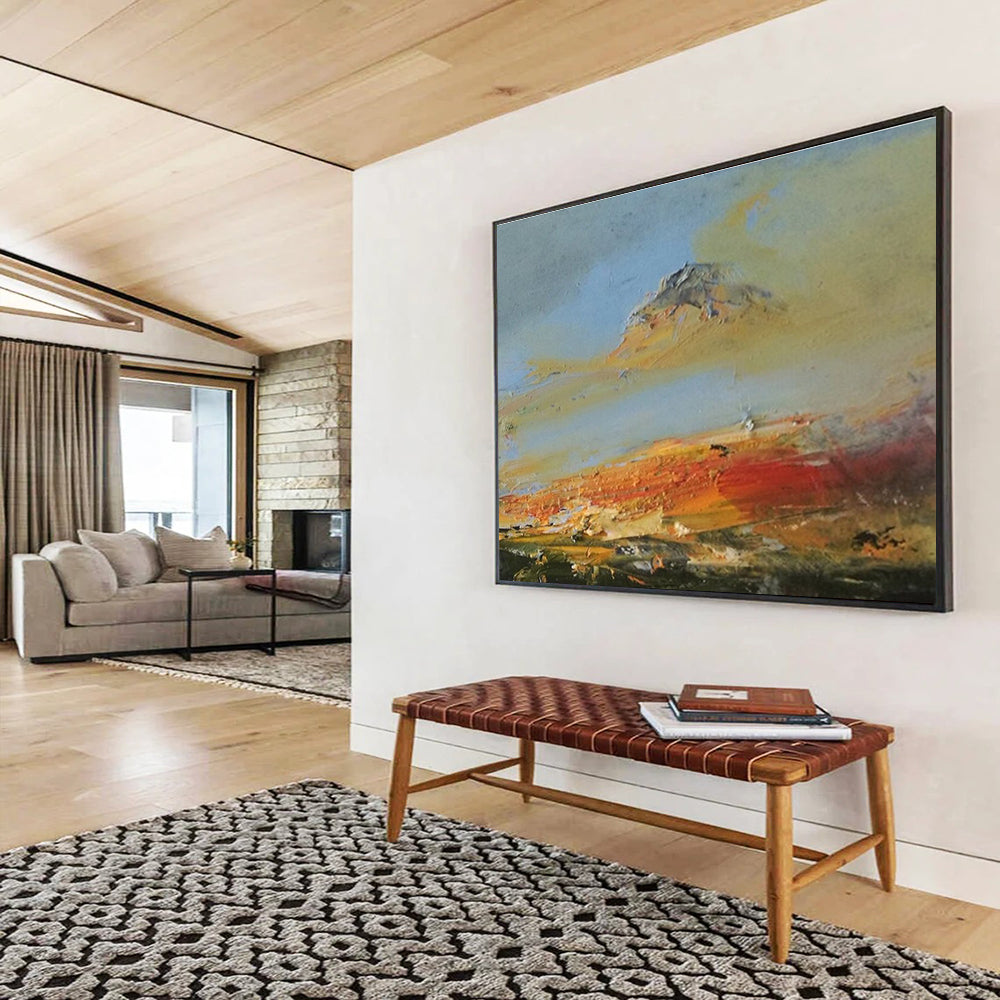 Colorful Mountain Landscape Abstract Painting THY038