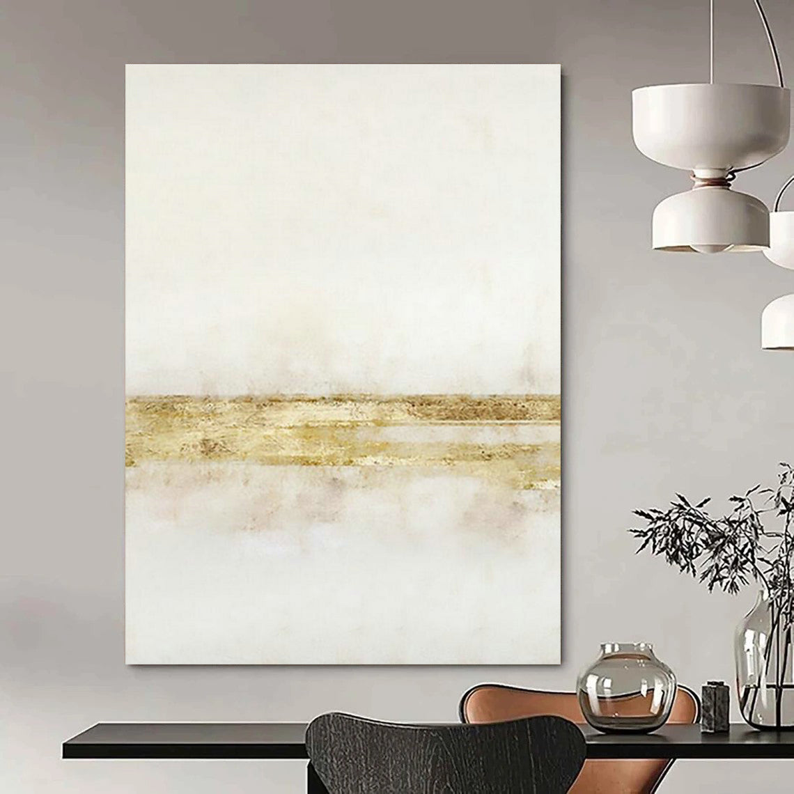 Immense Dimension Custom-Designed Hand Painted Abstract Wall Decor for Dining Room & Cottage DLZ2238