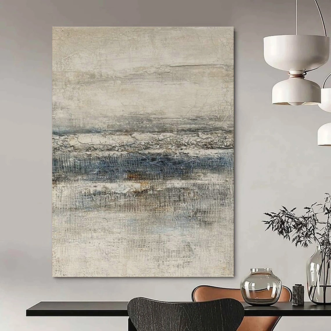 Extra-large Custom Handmade Abstract Wall Decor for Bedroom Walk-in Dressing Room and Dining Room Dessert Station Wall DLZ1853