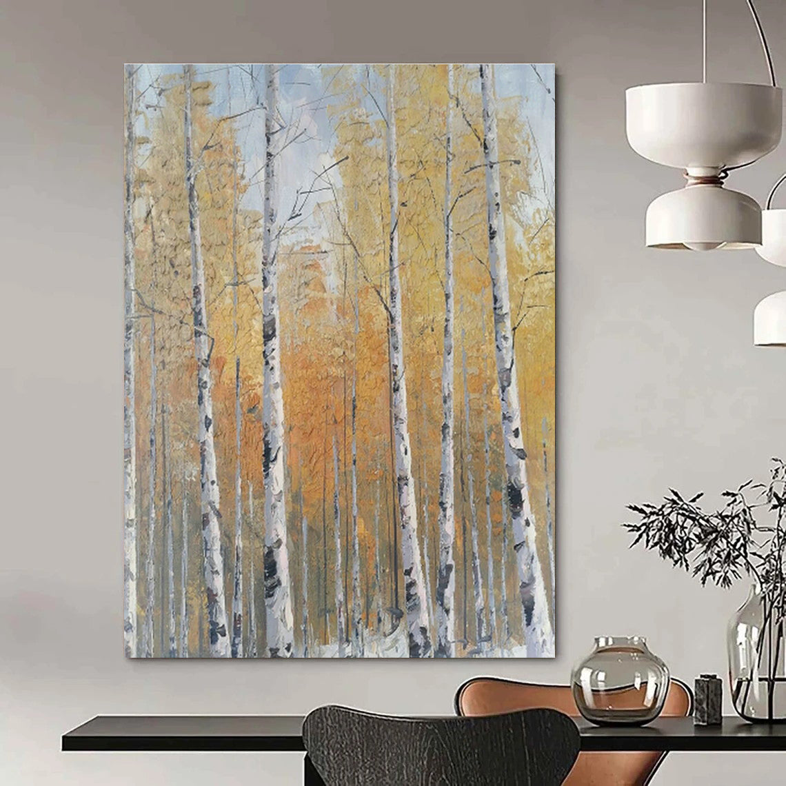 Custom Hand-Painted Abstract Art for Living Room & Office DLZ1306