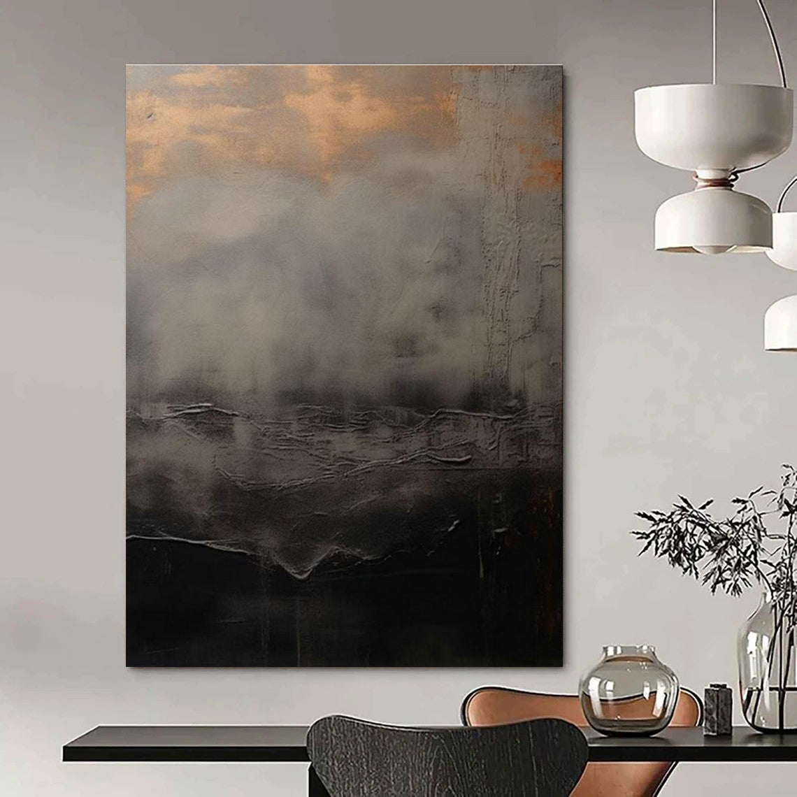 Hand-Painted Abstract Masterpiece for Dining Room & Hallway DLZ2362