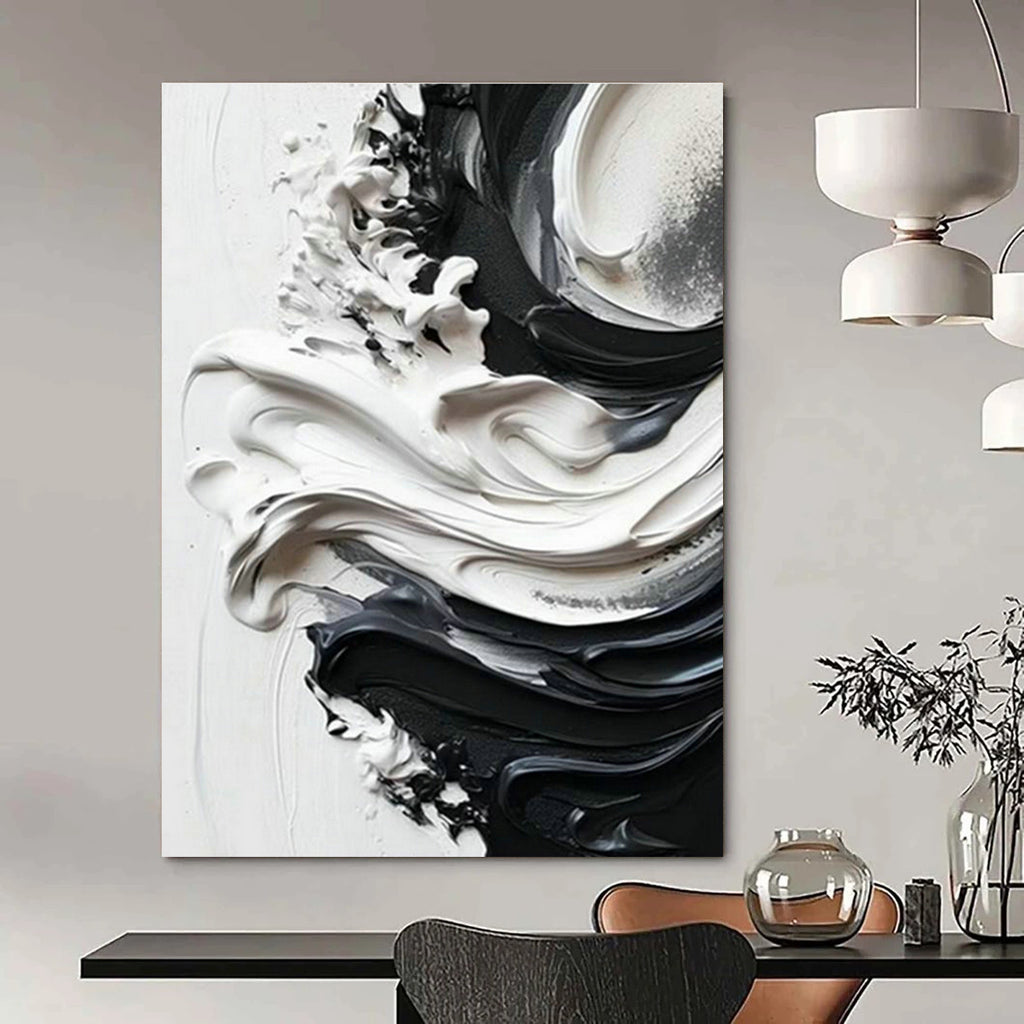 Extra - Large Custom Hand - Painted Abstract Painting for Bedroom, Create an Artistic Sleeping Space DLZ0371