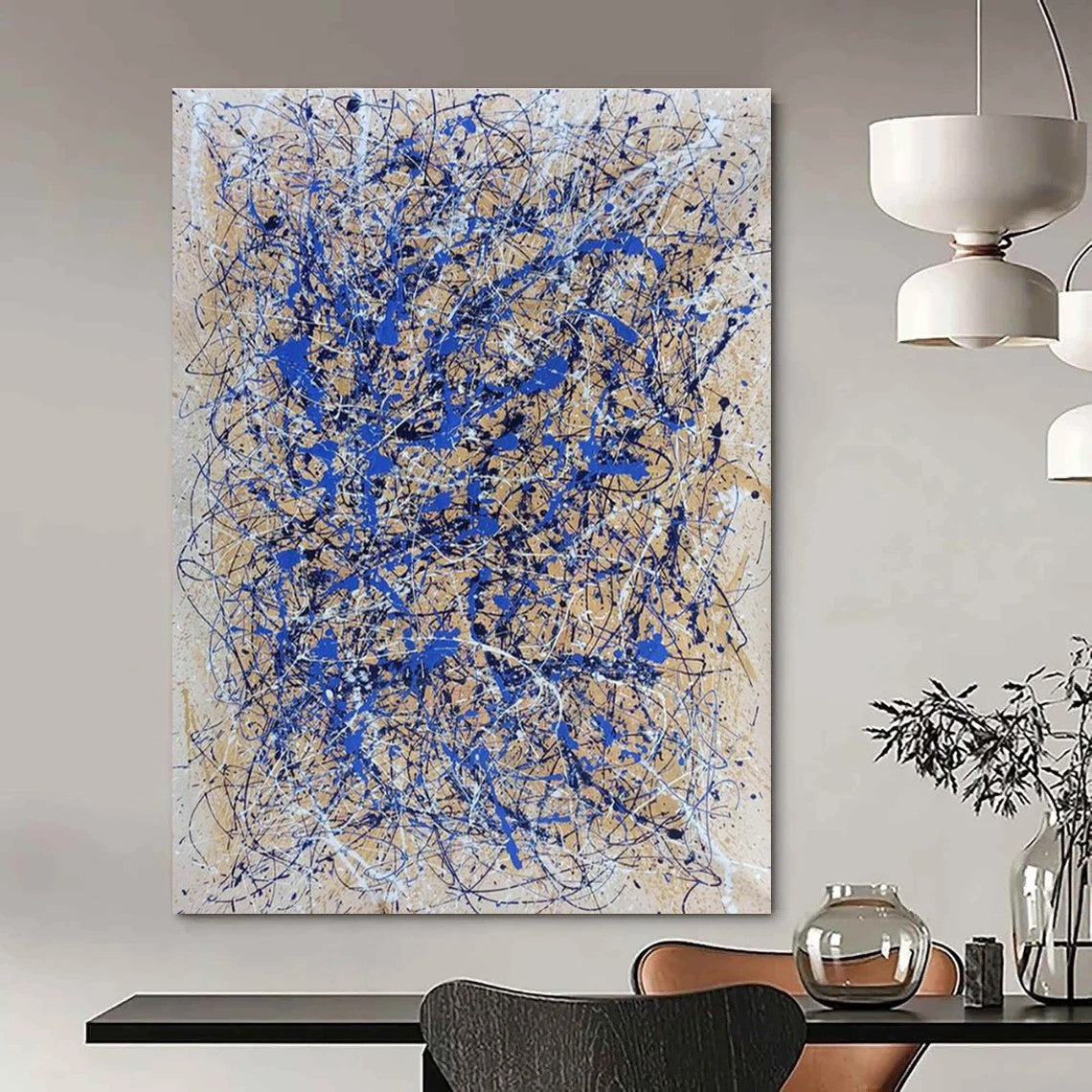 Custom Hand-Painted Abstract Art for Hallway & Entryway DLZ2280