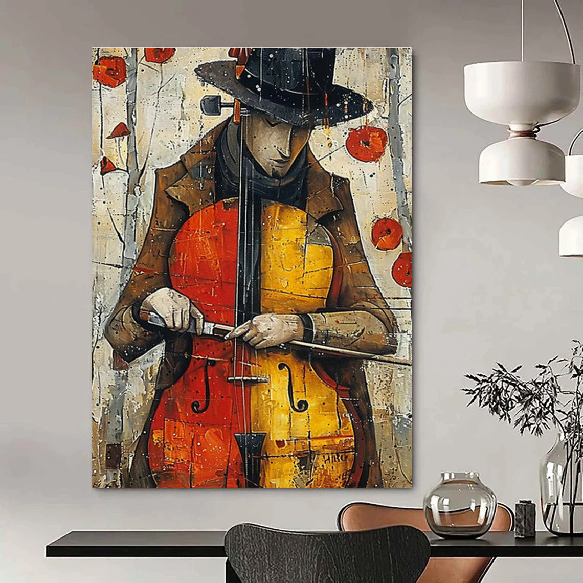 Immense Custom - Fit Hand Painted Abstract Artwork for Bedroom & Living Room DLZ2232