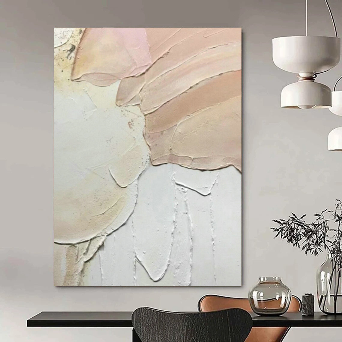 Mammoth - Format Hand - Painted Abstract Murals for Bedroom Fireplace Mantels & Office Break Rooms with Kitchenettes DLZ0622