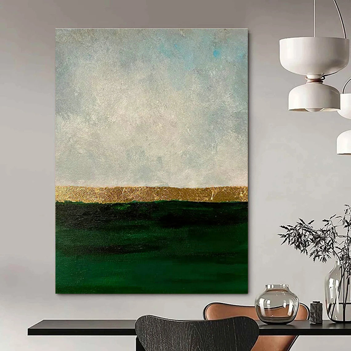 Customizable Handmade Abstract Wall Art for Office and Hallway DLZ1489