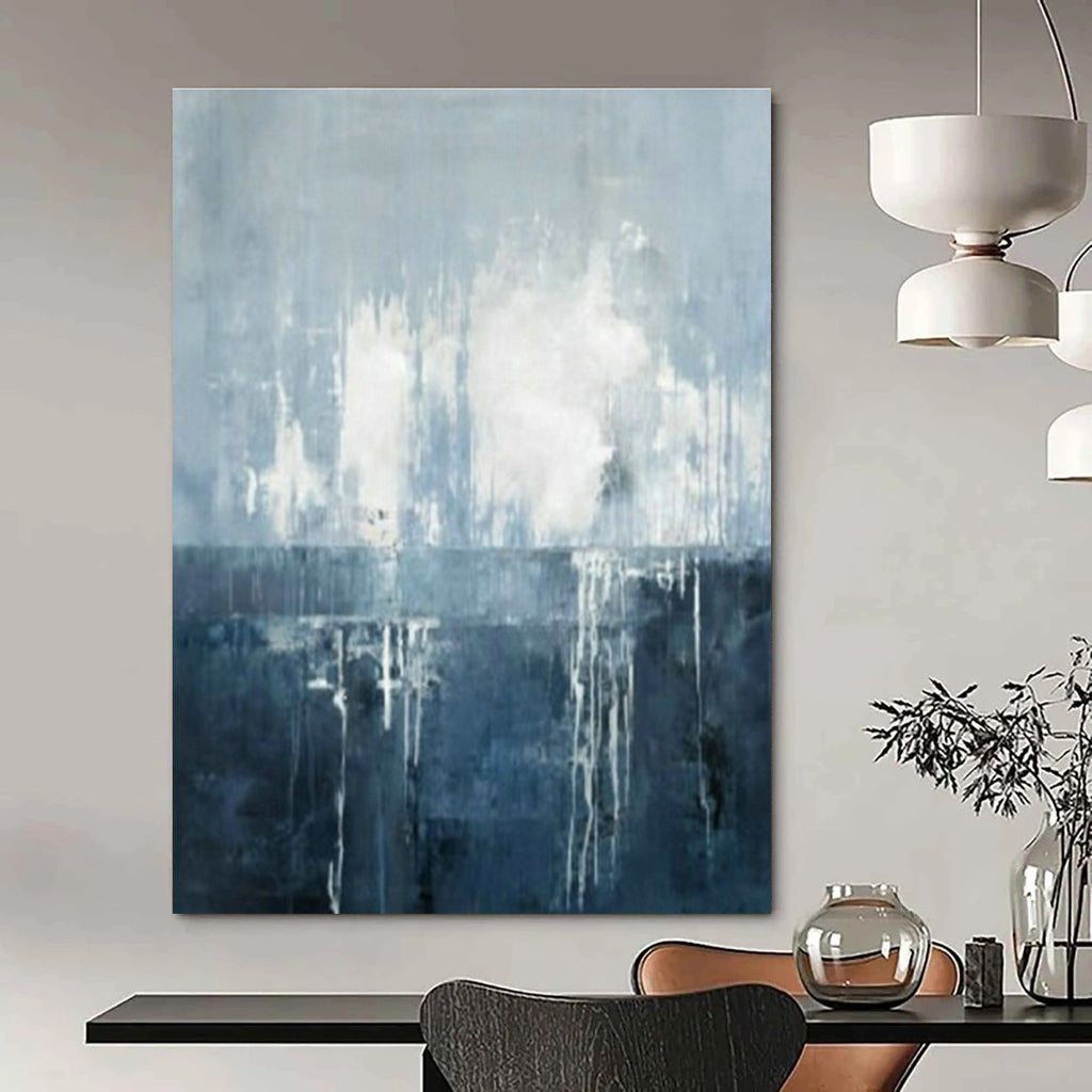 Extra - Big, Custom - Created Hand Painted Abstract Art for Entryway & Dining Room DLZ2045