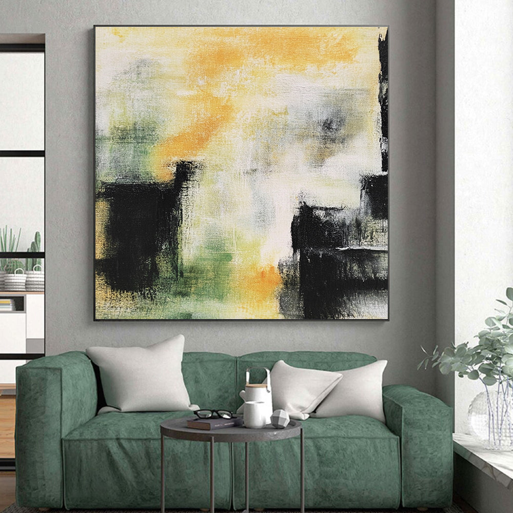 Colorful Abstract Painting with Dynamic Strokes GER435
