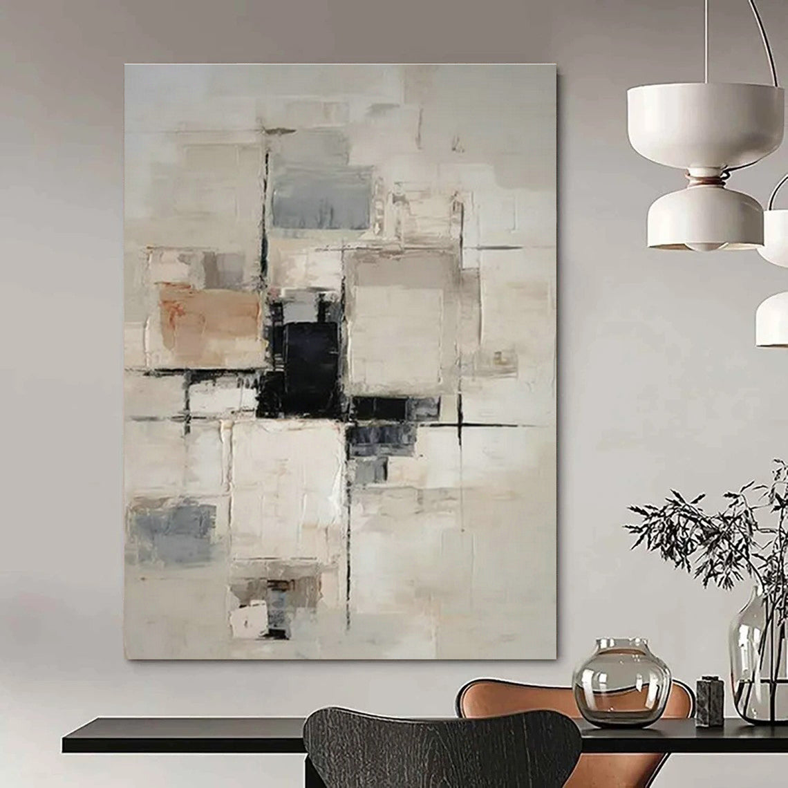 Original Handmade Abstract Canvas for Dining Room Napkin Holder Wall & Entryway Umbrella Sleeve Wall DLZ1755