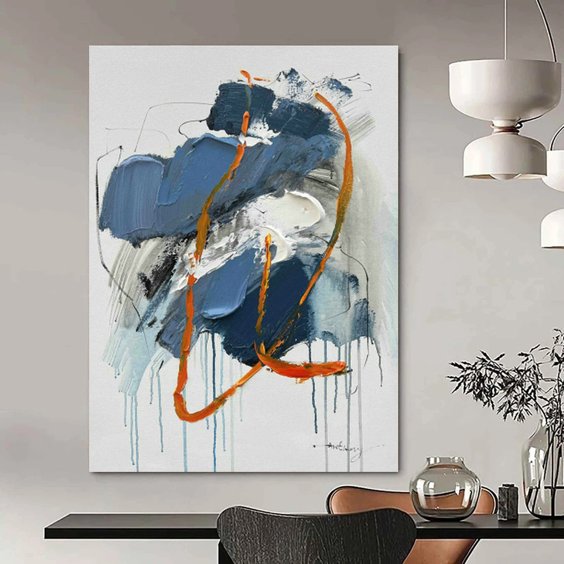 Custom Abstract Murals for Cottage Bedroom Balconies & Office Rooftop Gardens DLZ0818