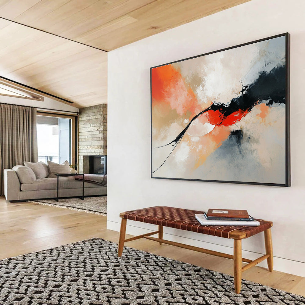 Dynamic Color Flow Abstract Painting with Expressive Brushstrokes DYP424