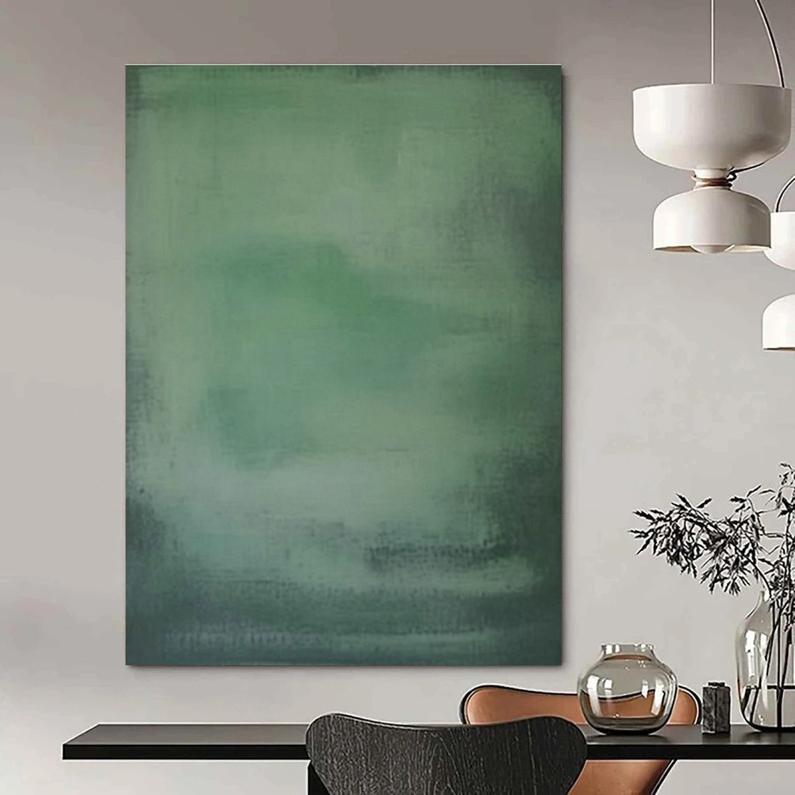 Custom Hand - Painted Abstracts for Office Utility Closets & Cottage Living Room Window Blinds DLZ0896