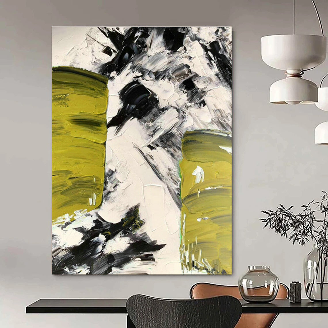 Hyper - Sized, Touch - Sensitive Custom Abstract Wall Installations for Bedroom Sensory Appeal DLZ0483