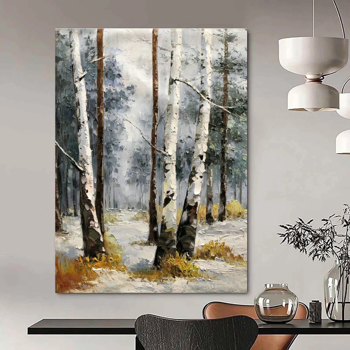 Hand-Painted Oversized Abstract Painting for Office & Hallway DLZ1283