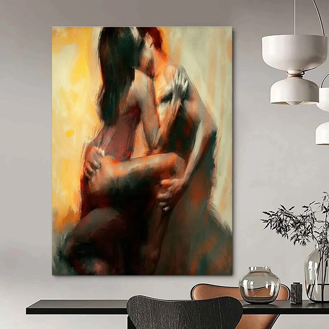Large Handmade Abstract Painting for Entryway & Living Room DLZ2333