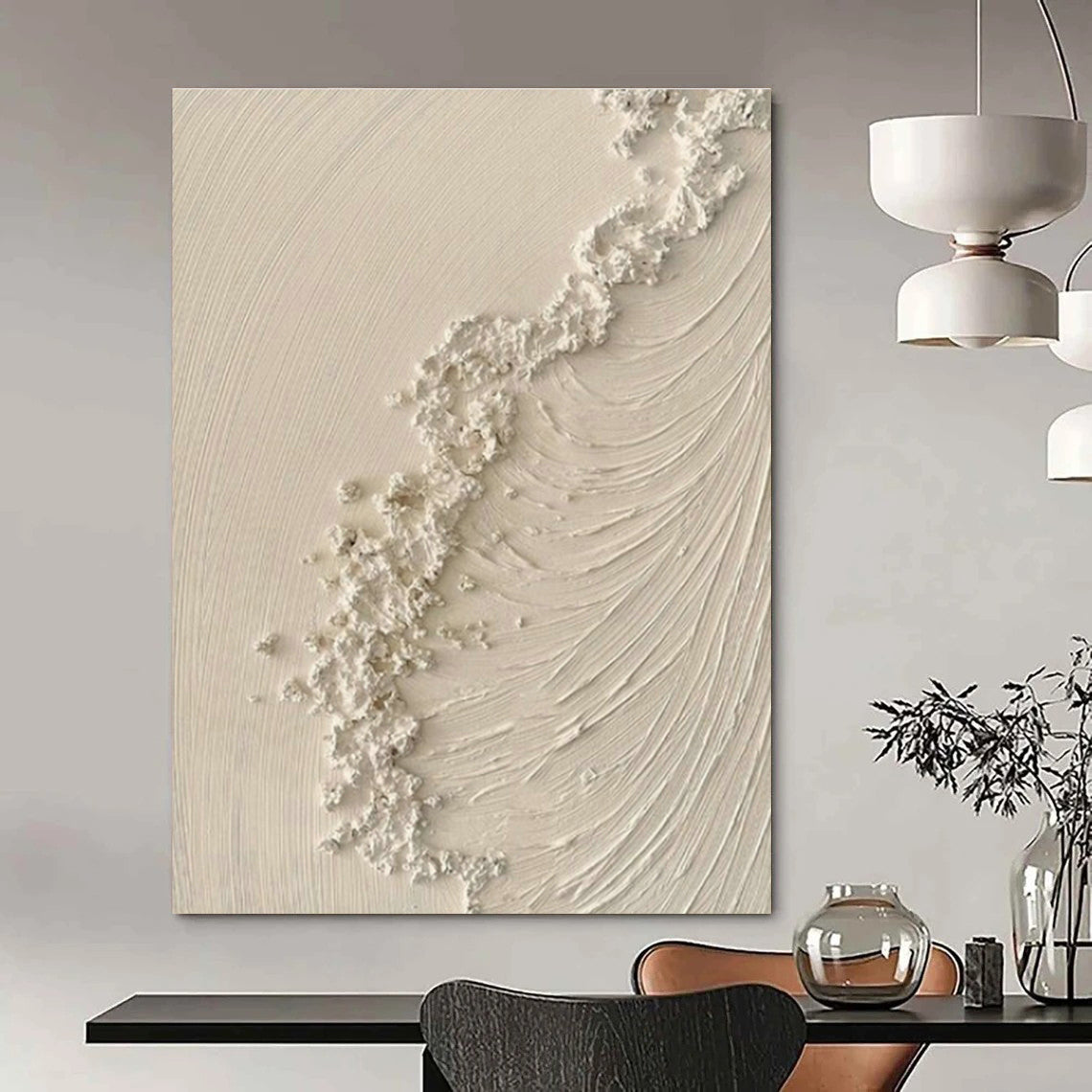 Hand-Crafted Abstract Wall Decor for Cottage Office and Living Room DLZ1526