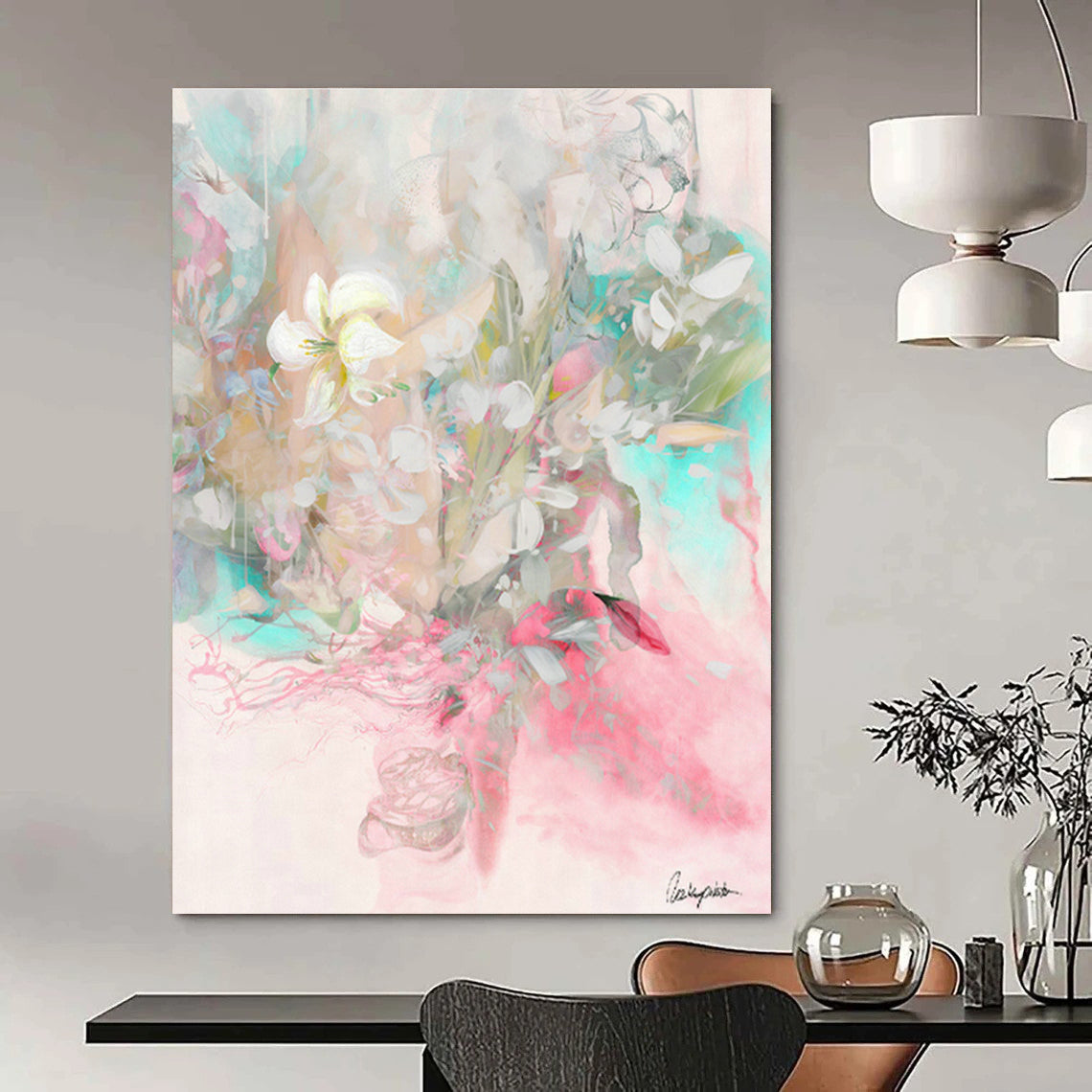 Massive Bespoke Abstract Canvas for Hallway & Living Room DLZ1091