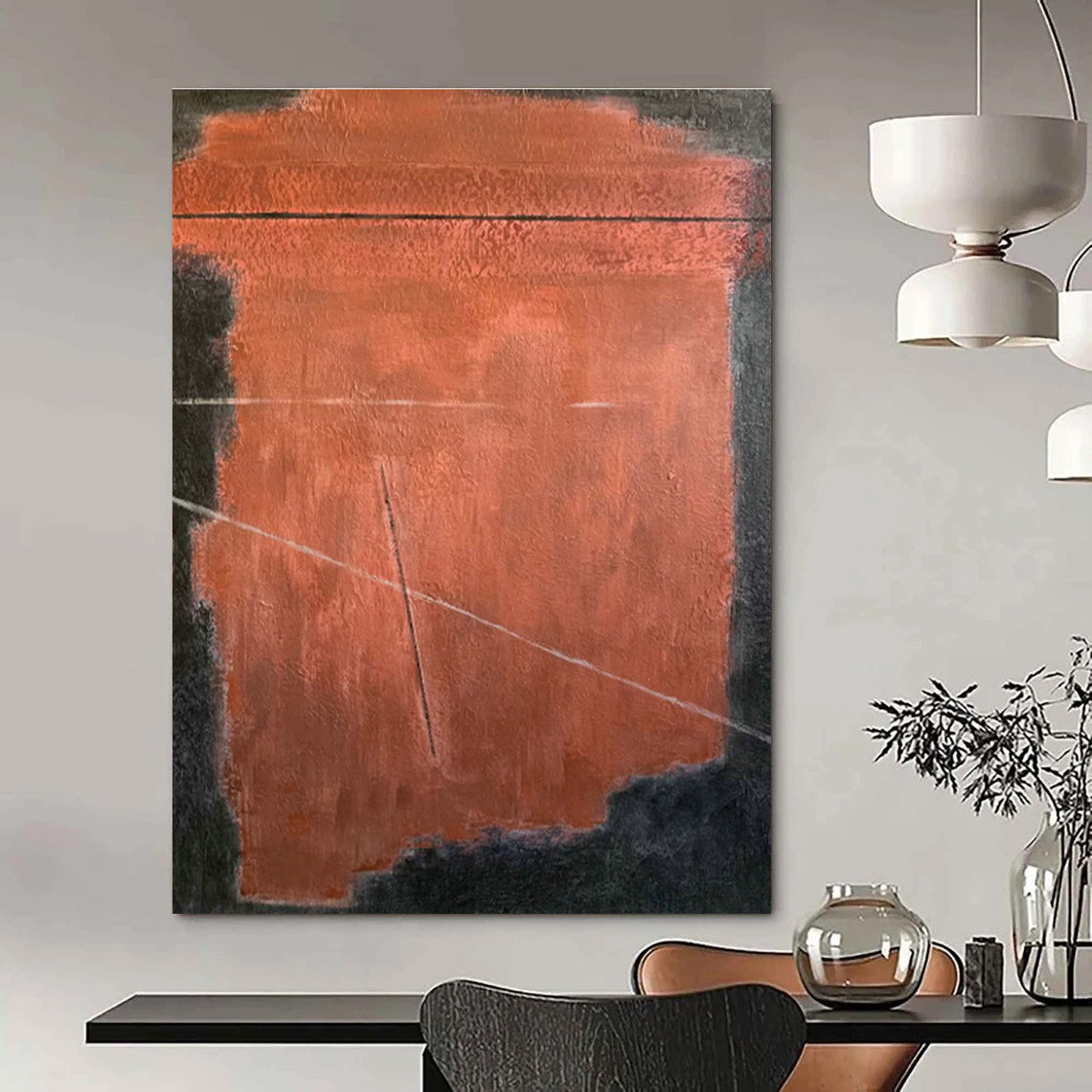 Hand - Painted Abstract Murals for Hallway and Entryway DLZ0752