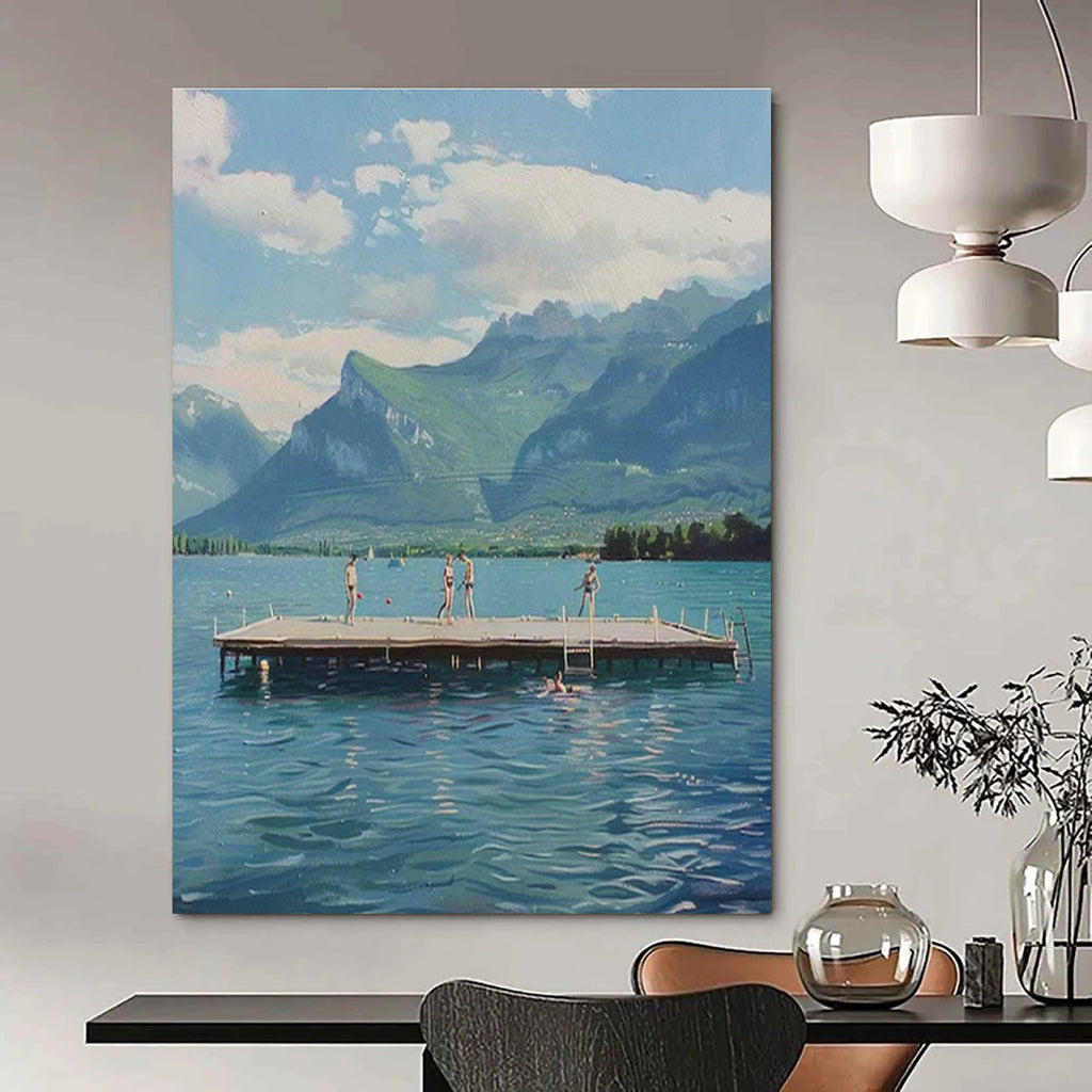 Unique Hand-Crafted Abstract Art for Living Room and Office DLZ1462