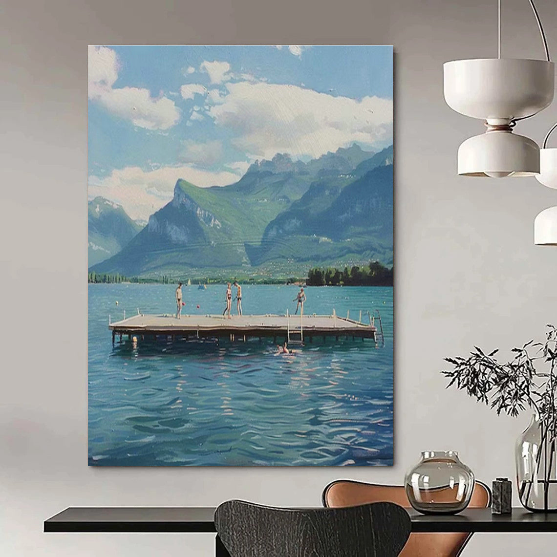 Unique Hand-Crafted Abstract Art for Living Room and Office DLZ1462