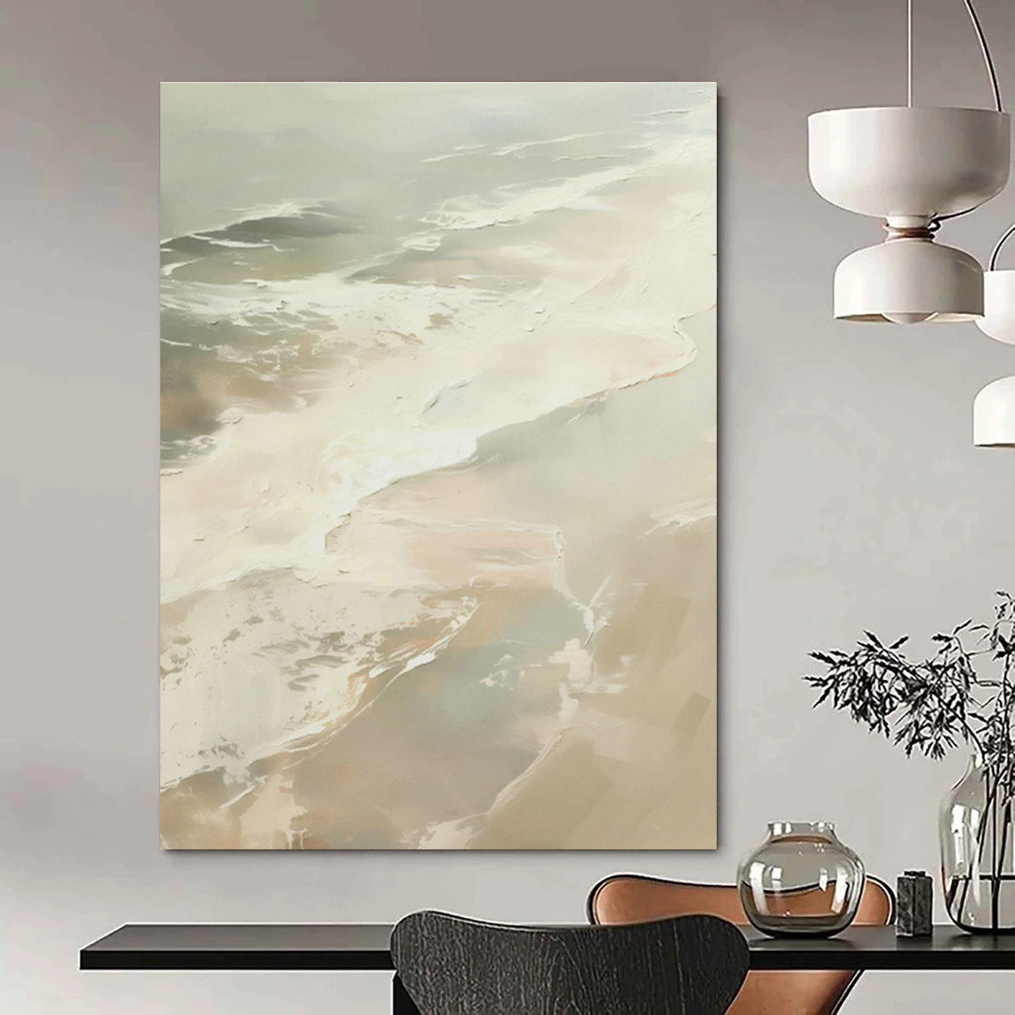 Custom - Designed Hand - Painted Abstract Art for Hallway & Entryway DLZ0658
