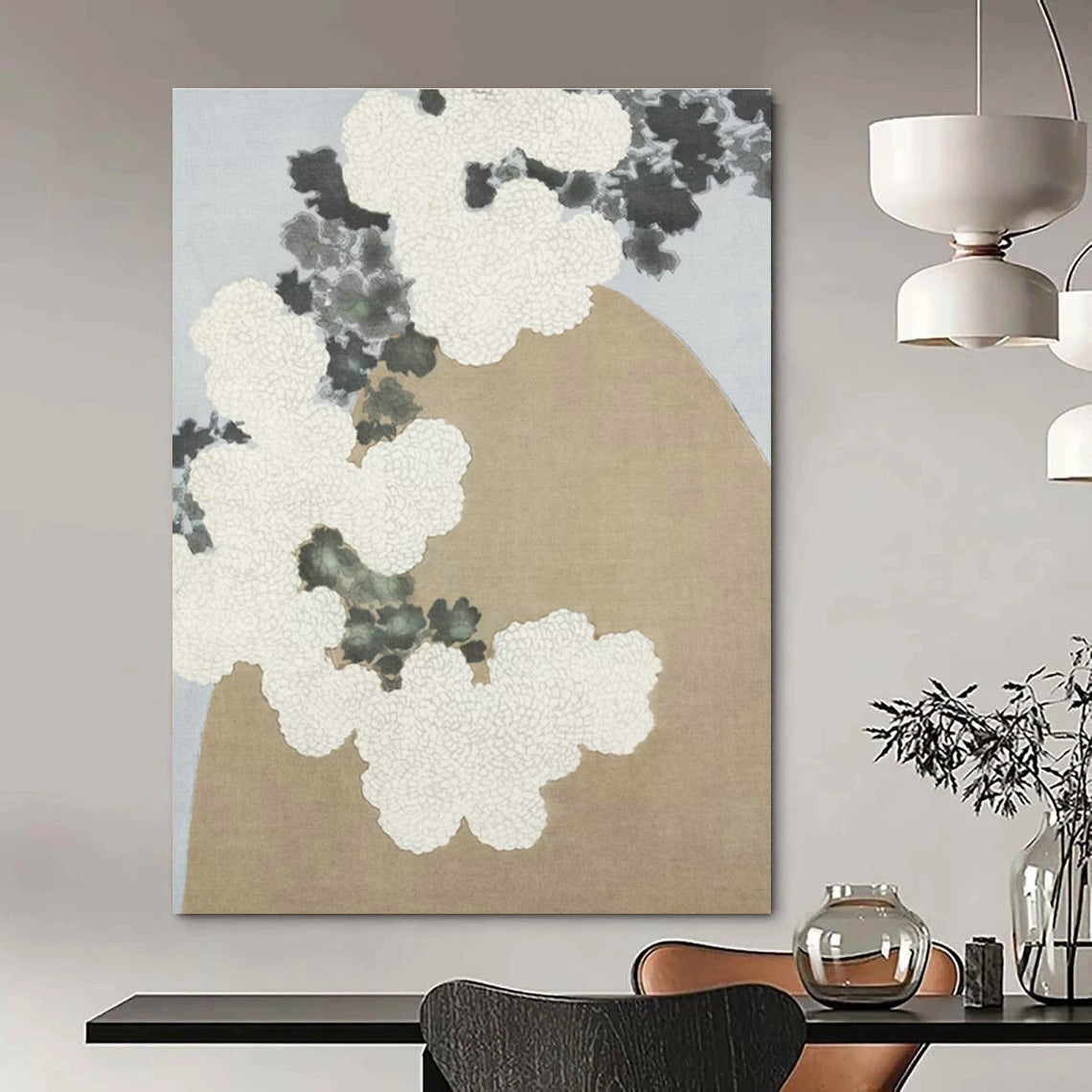 Original Hand-Painted Abstract Canvas for Bedroom and Cottage Dining Room DLZ1630