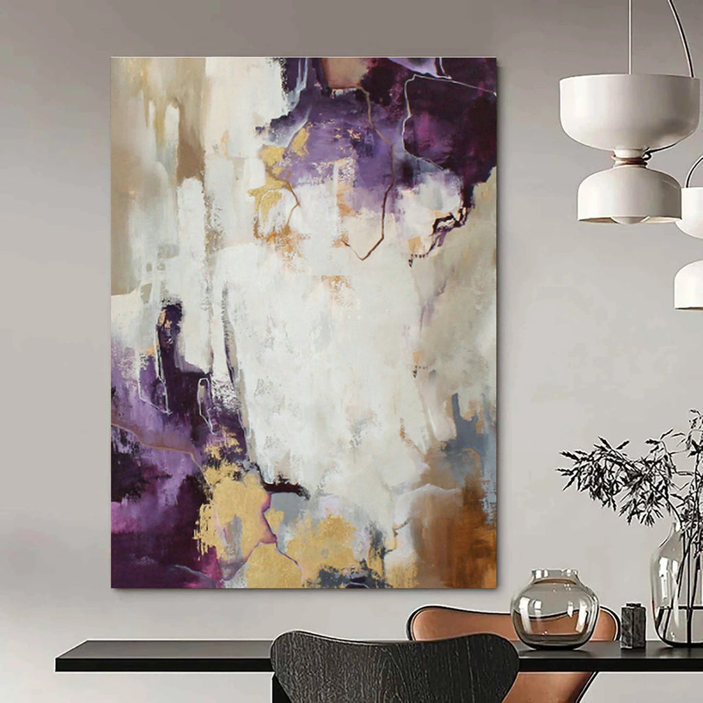 Colossal Customizable Hand-Painted Abstract Wall Decor for Dining Room & Entryway DLZ1016