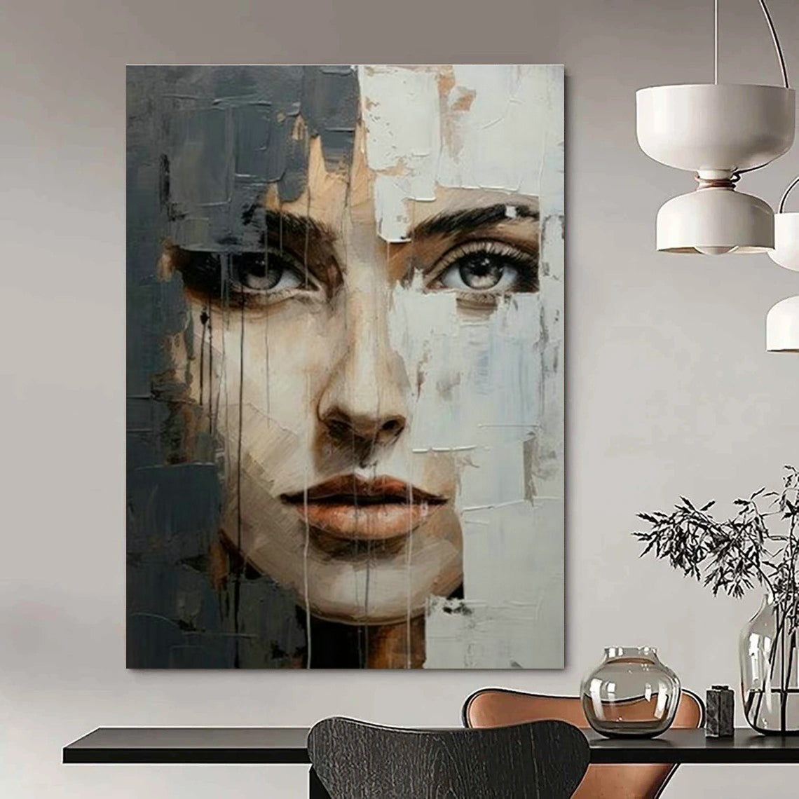 Ginormous Custom - Constructed Hand Painted Abstract Wall Art for Office & Bedroom DLZ2125