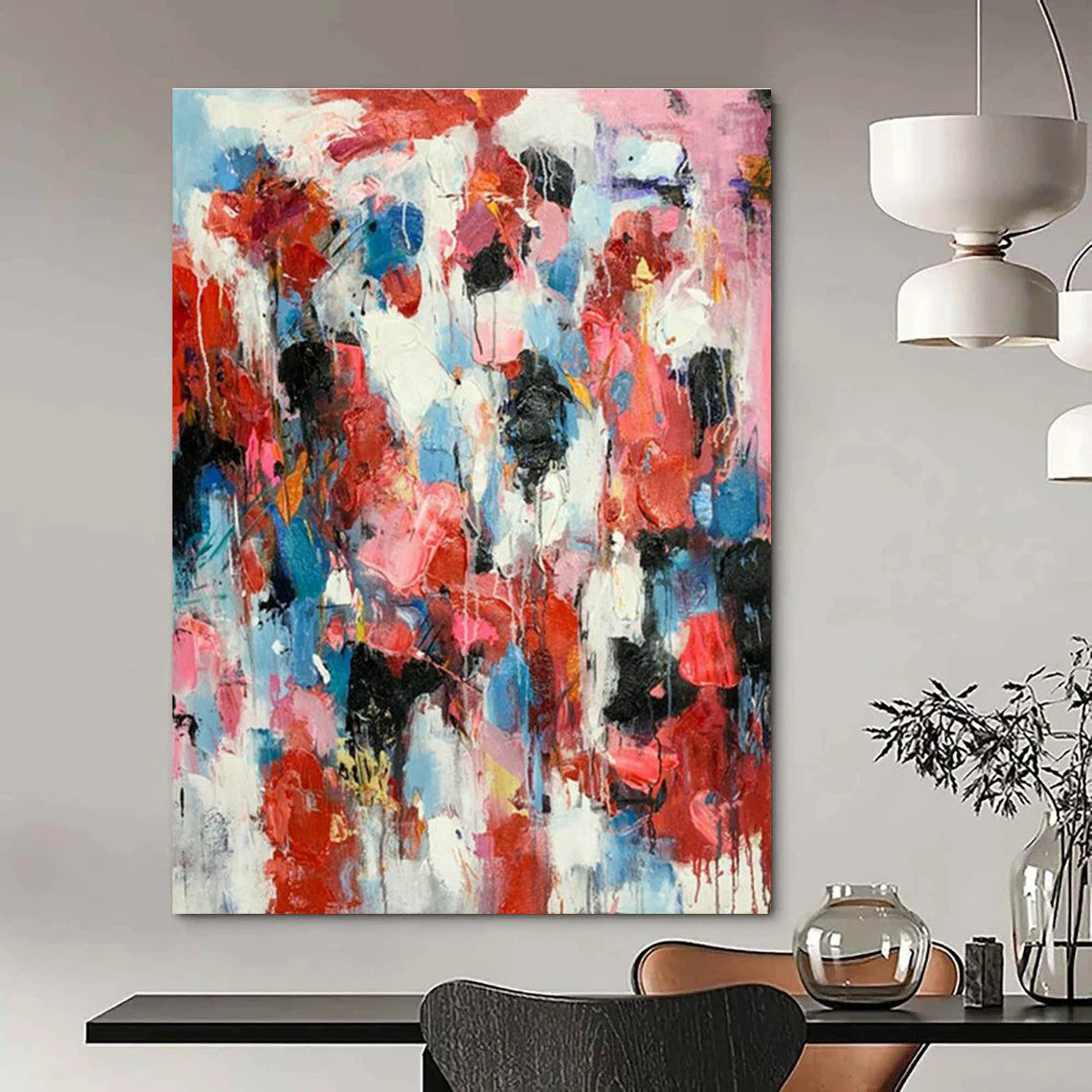 Large Hand-Painted Abstract Wall Decor for Living Room & Hallway DLZ2285