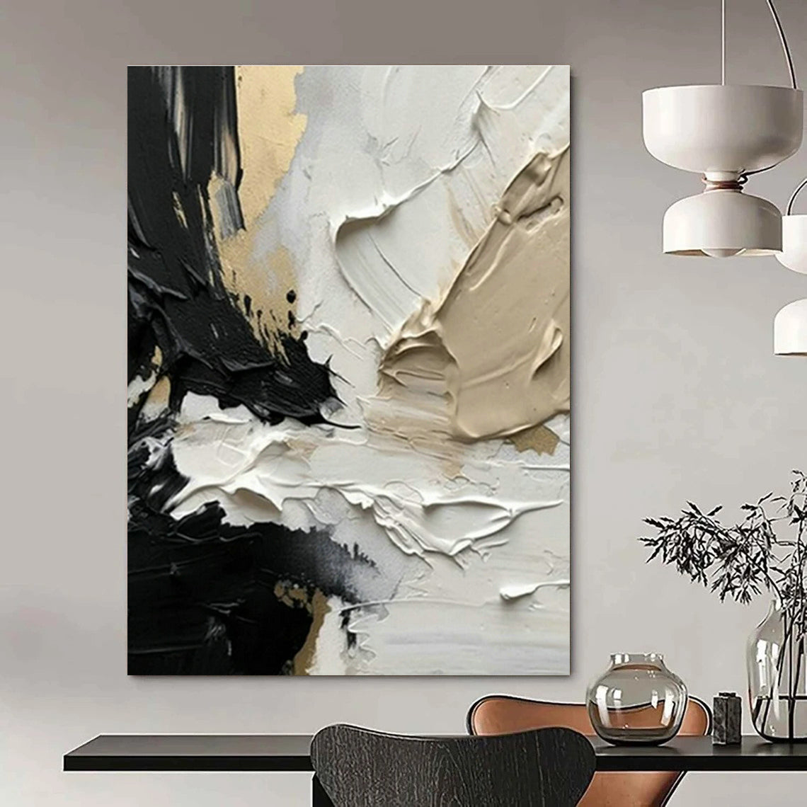 Original Hand-Painted Abstract Painting for Bedroom and Cottage Hallway DLZ1590