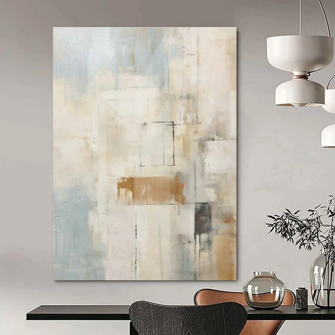 Extra-large Custom Handmade Abstract Wall Decor for Cottage Bedroom Canopy and Dining Room Wine Rack Wall DLZ1957