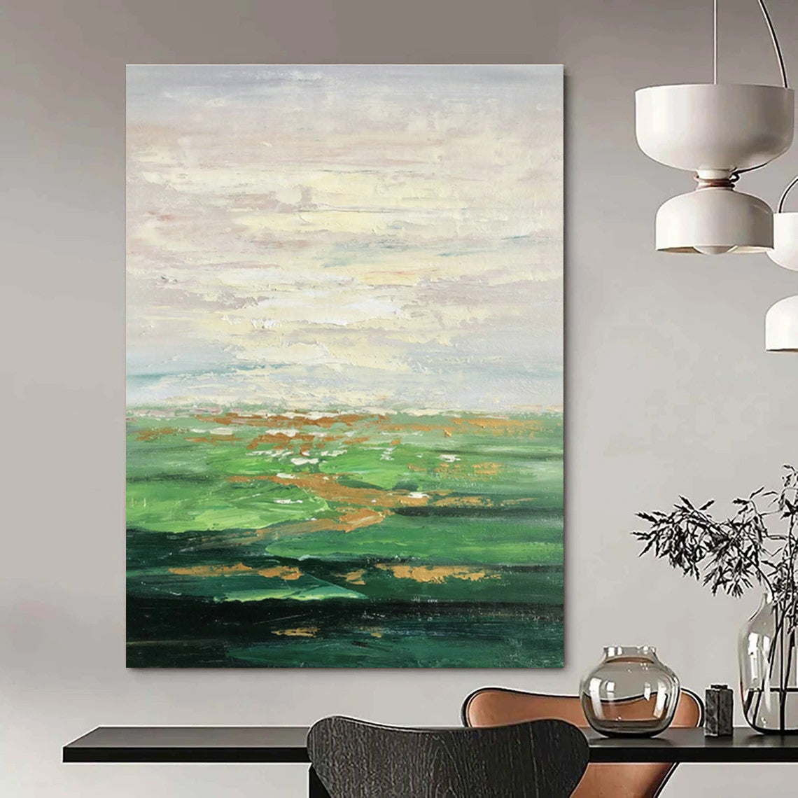 Hand - Painted Oversized Abstract Creation for Hallway & Living Room DLZ1348