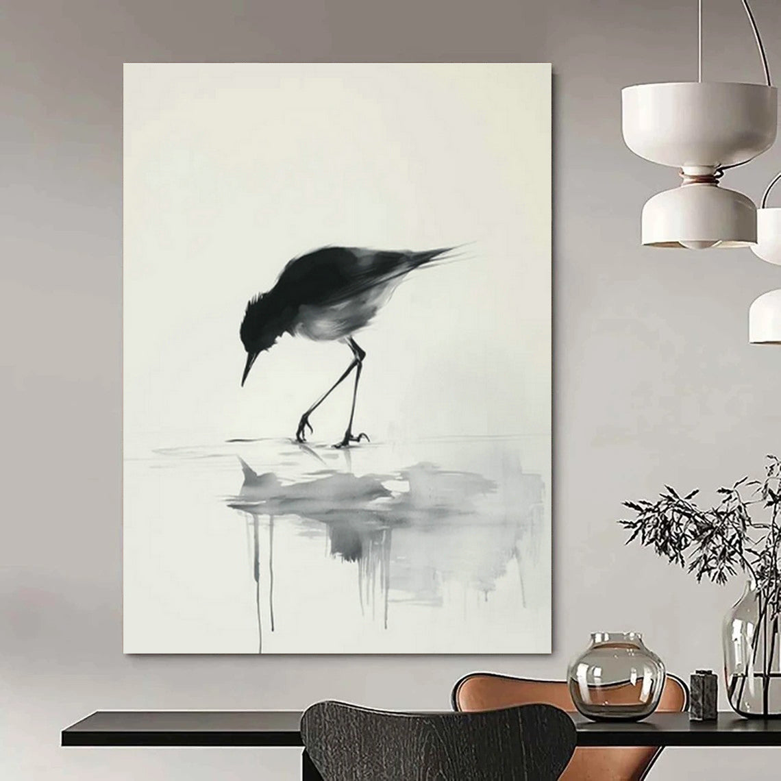 Jumbo - Sized Custom Abstract Canvases for Bedroom Serenity DLZ0424