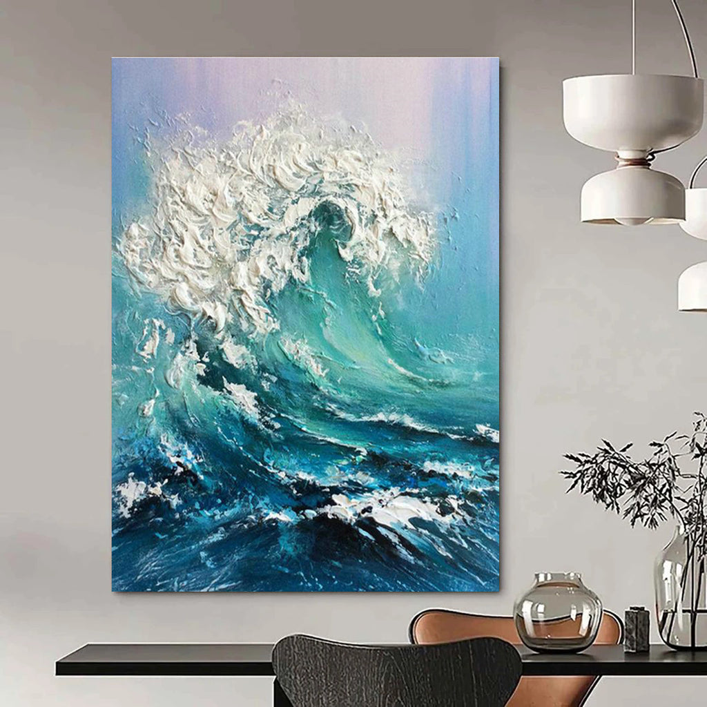 Big Custom - Formulated Handmade Abstract Painting for Office and Dining Room DLZ2148