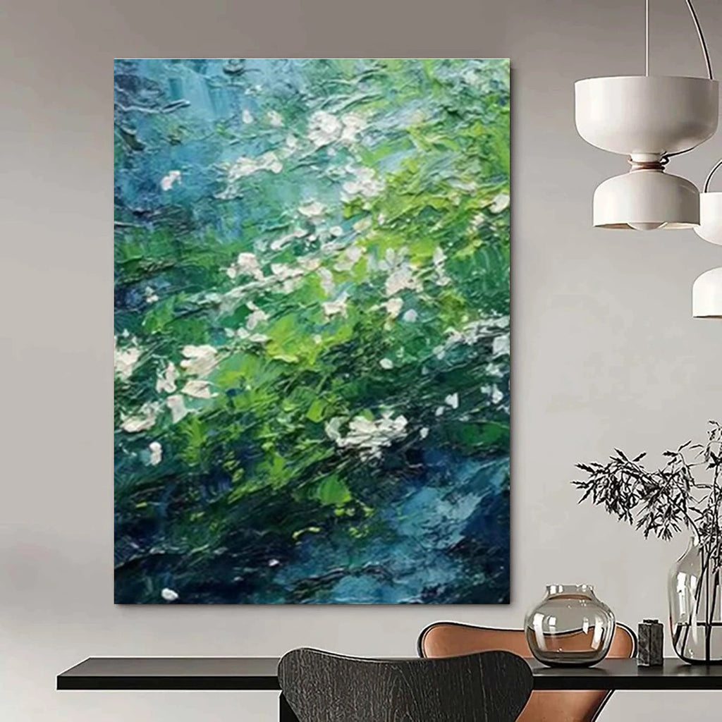 Hand - Painted Abstract Wall Murals for Bedroom & Dining Room DLZ1411