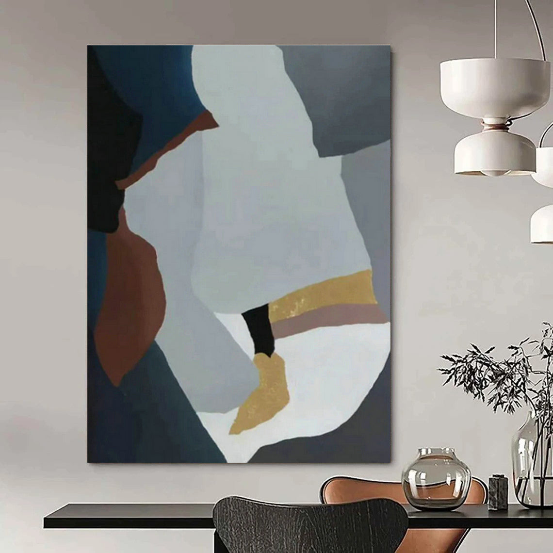 Large - Sized Hand - Painted Abstract Canvases for Living Room and Office DLZ0530