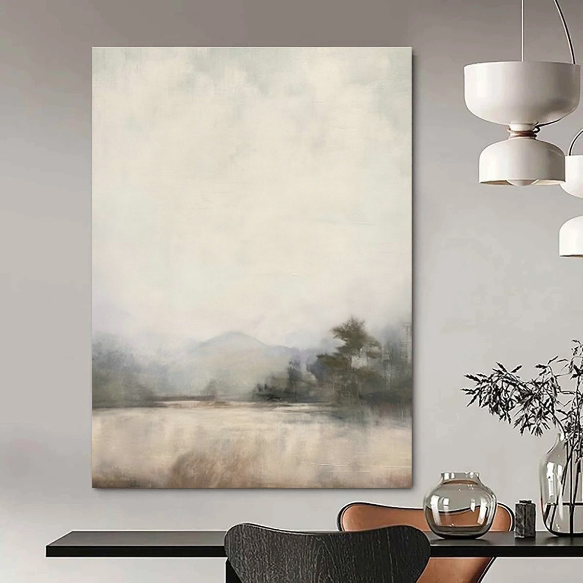 Grand - Sized Custom Abstract Canvases for Bedroom Walk - in Closet Islands & Office Break Room Tables DLZ0719