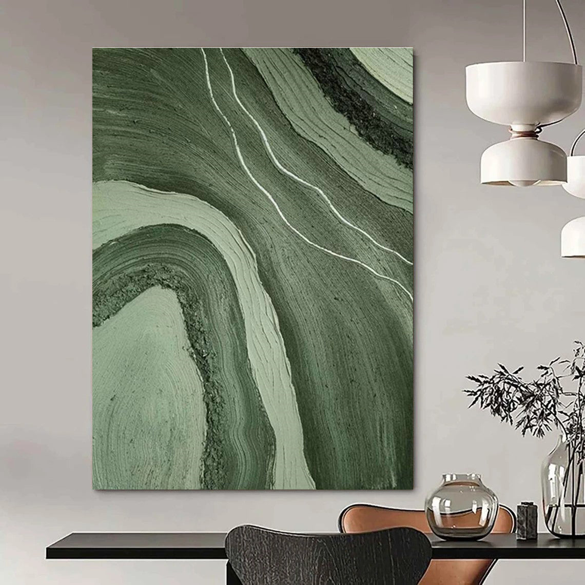 Tremendous Custom-Built Hand Painted Abstract Artwork for Dining Room & Hallway DLZ2184