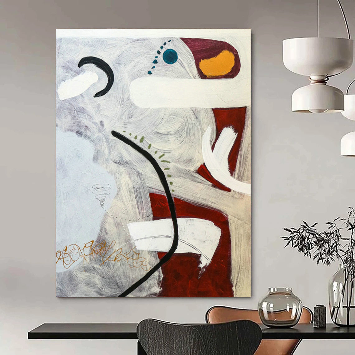 Enormous - Sized Tailored Abstract Wall Art for Living Room & Hallway DLZ1115