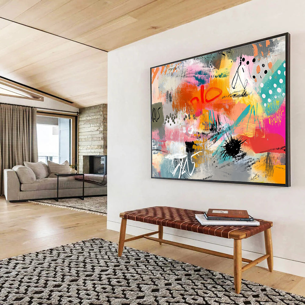 Colorful Abstract Chaos Painting DYP098