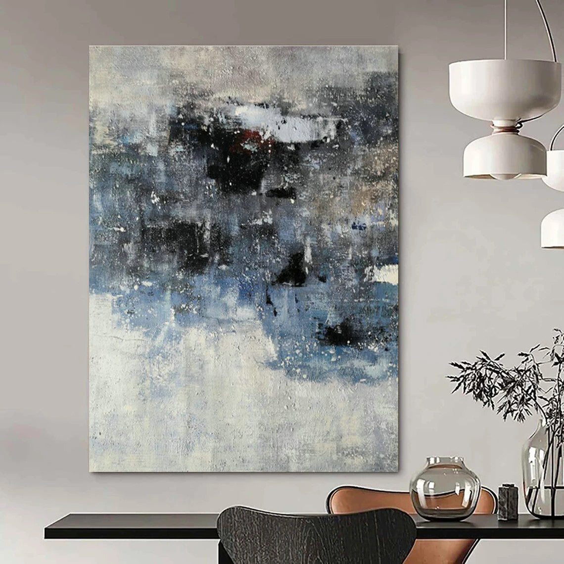 Grand - Sized Hand - Painted Abstract Murals for Office & Entryway DLZ0549