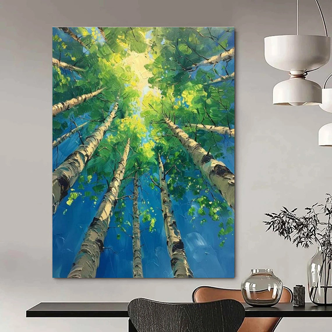 Gargantuan Custom-Formulated Handmade Abstract Canvas for Office & Dining Room DLZ2252