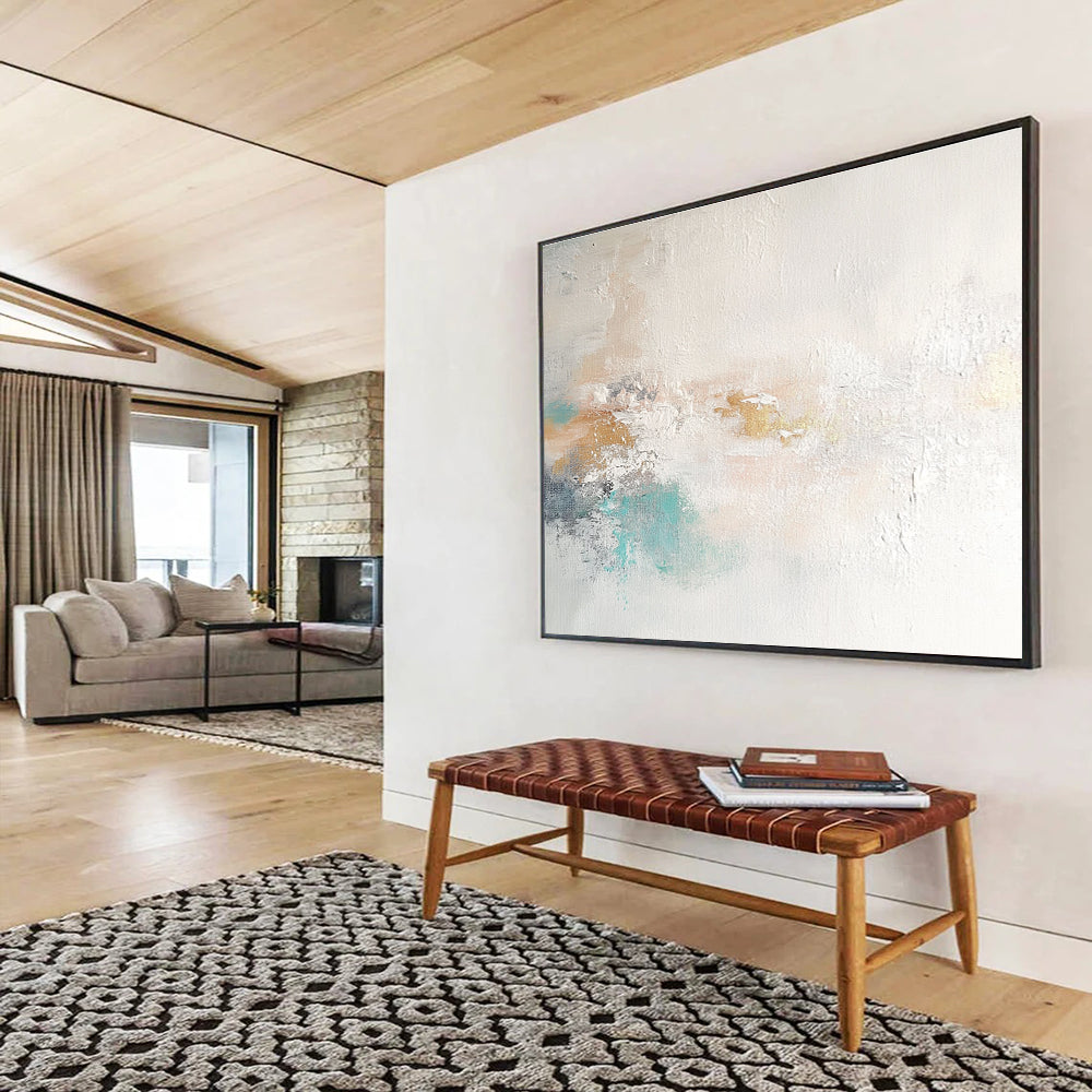 Soft Color Abstract Painting with Muted and Subtle Hues DYP367