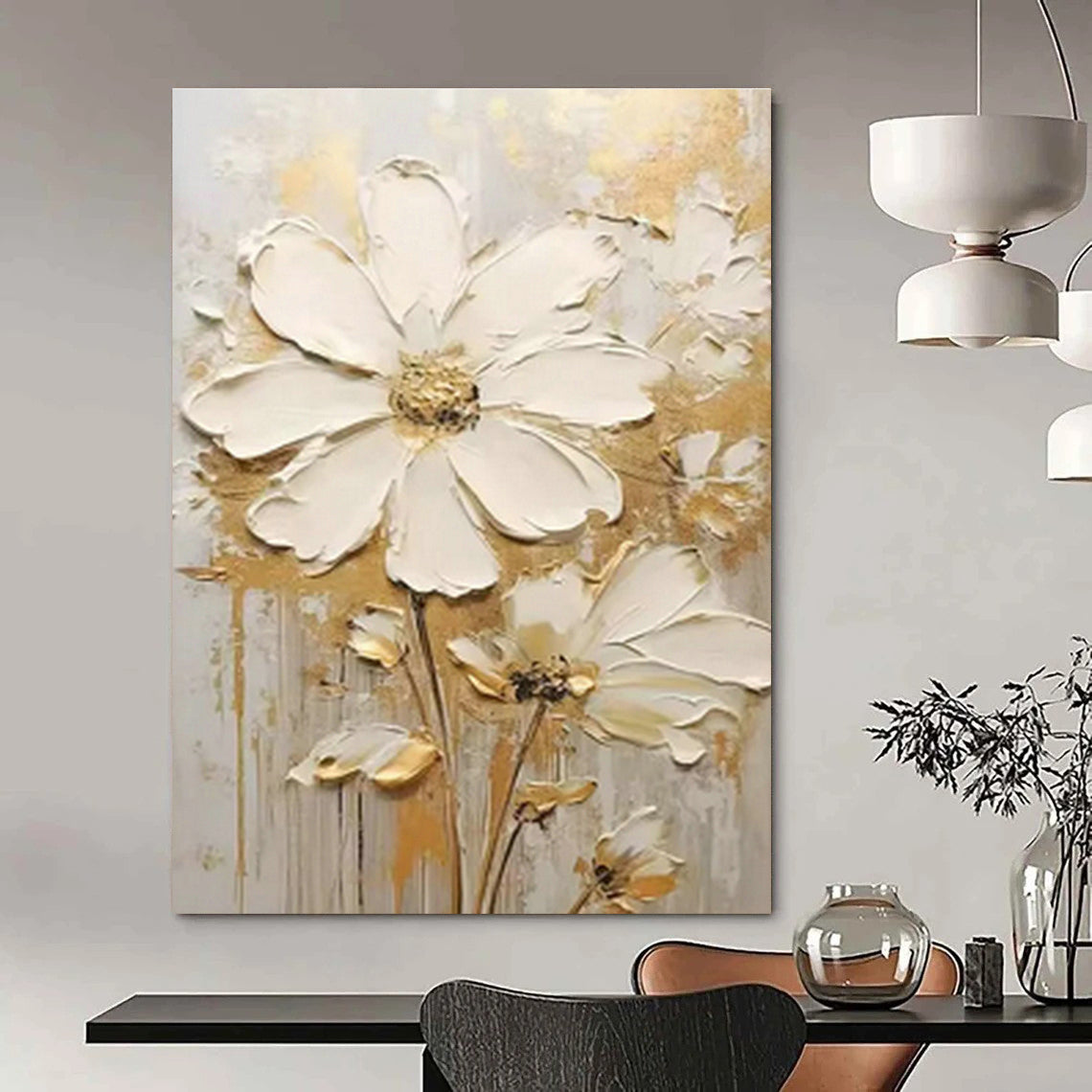 Artisan - Made Abstract Painting Series for Cottage Hallway & Office DLZ1402