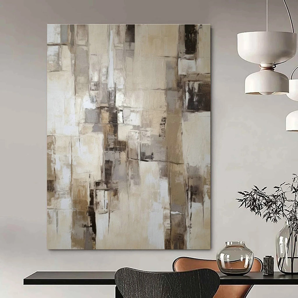 Hand - Painted Grand Abstract Canvas for Dining Room & Living Room DLZ1314