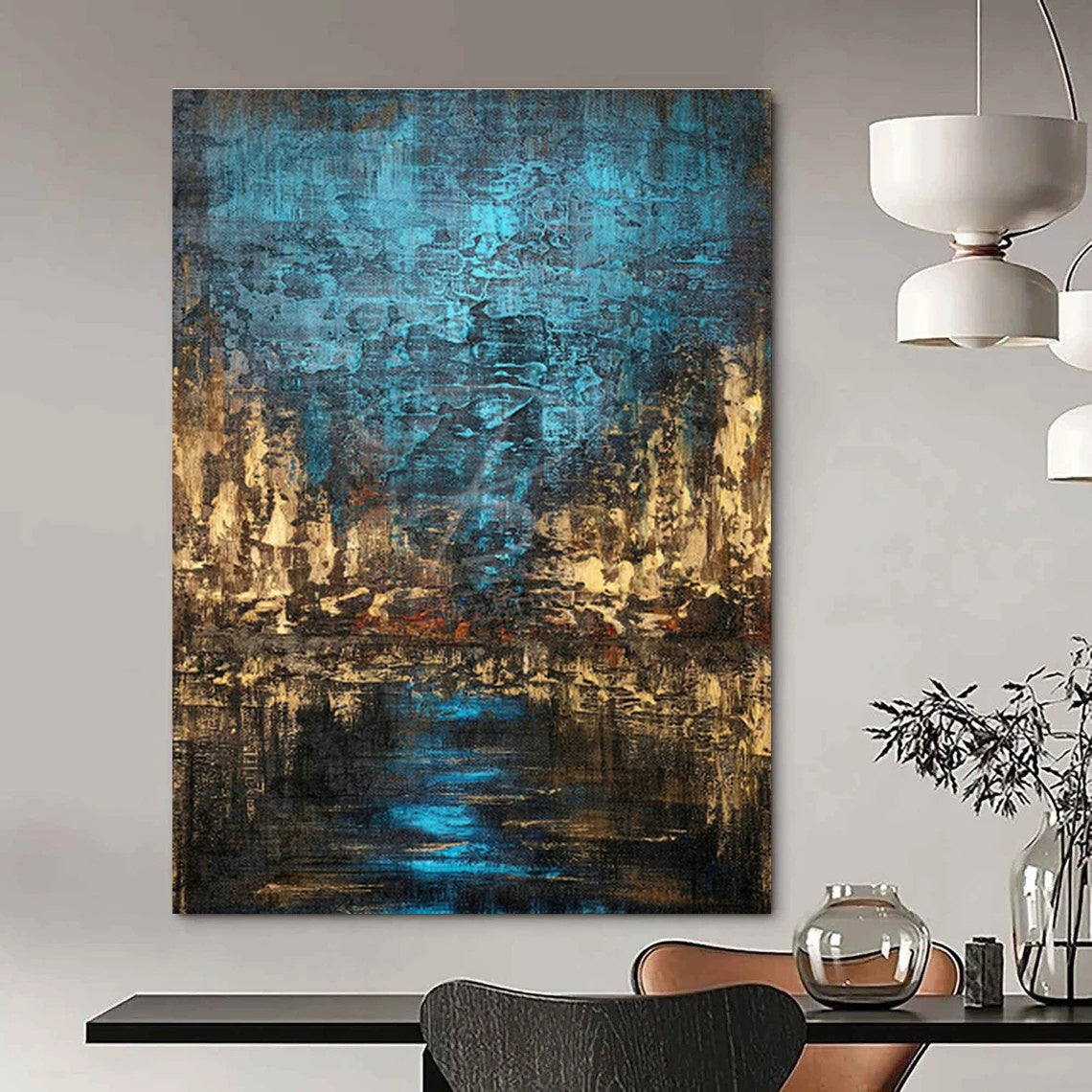 Mammoth - Extent Custom Abstract Canvases for Hallway Skylight Corridors & Cottage Laundry Rooms DLZ0744