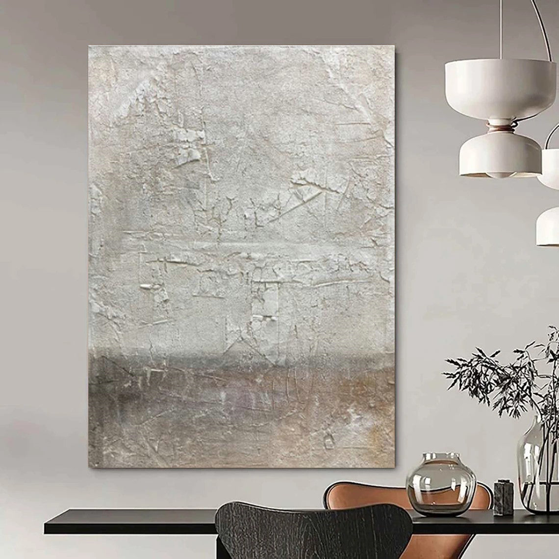 Gigantic Custom-Fit Handmade Abstract Painting for Dining Room & Hallway DLZ2191