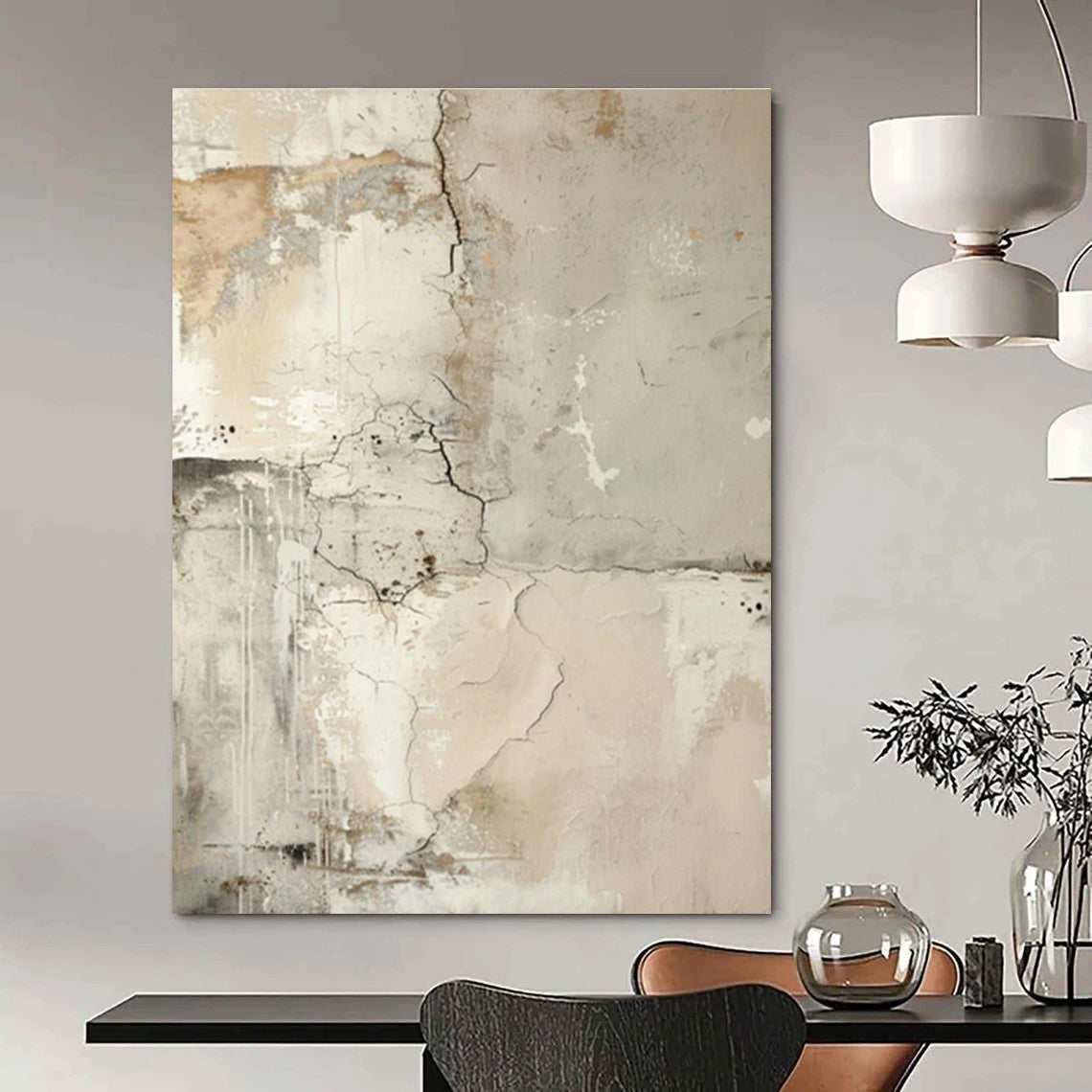 Immense Custom-Made Abstract Wall Decor for Cottage Office & Entryway DLZ1258